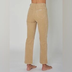 NWT Rollas The Original Straight Corduroy Jeans Stone Sz 25